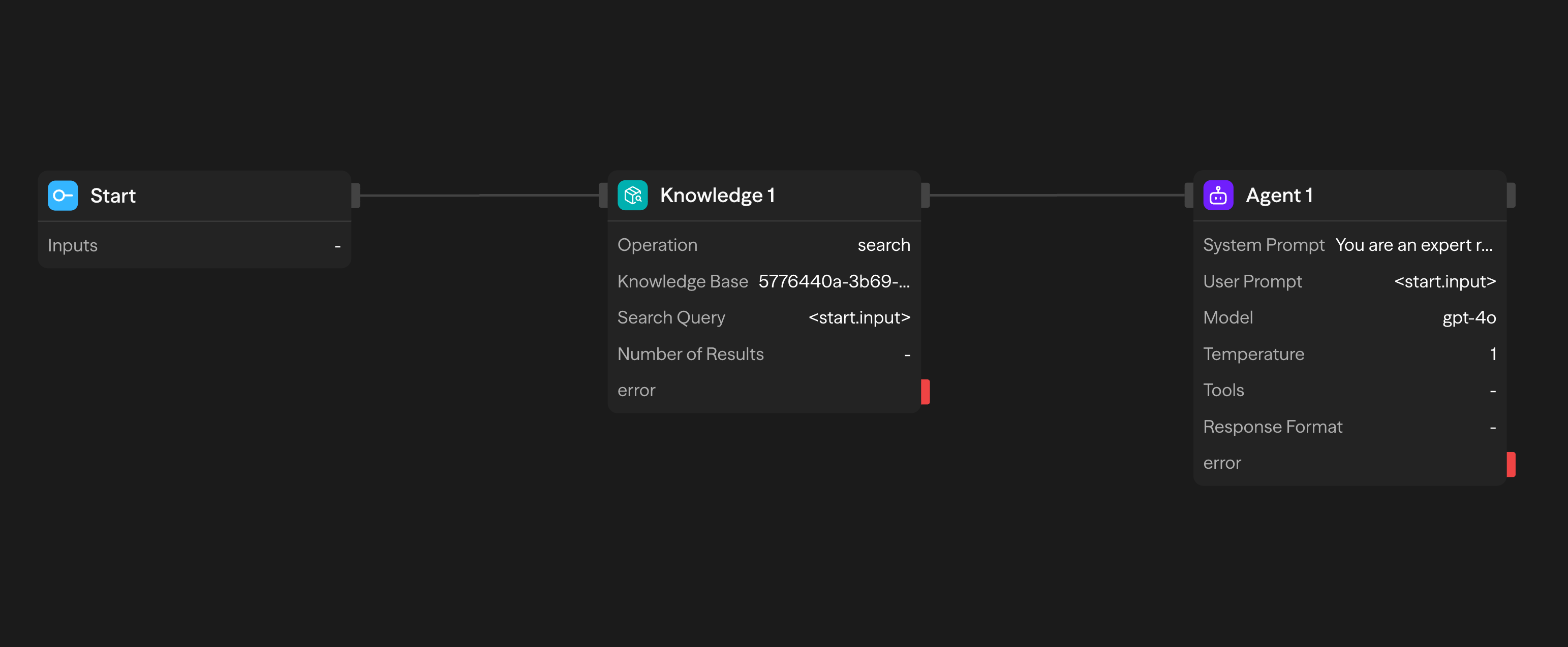 Usando o bloco Knowledge em workflows